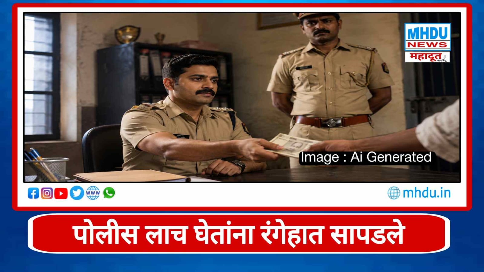Nashik Upnagar Police Bribe Case ACB Action