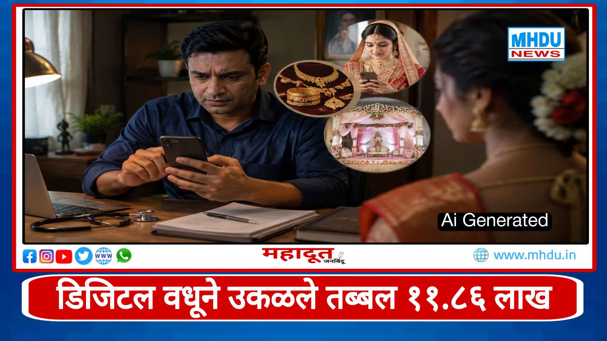 Nashik Matrimony Scam Fake Bride Cheats Doctor