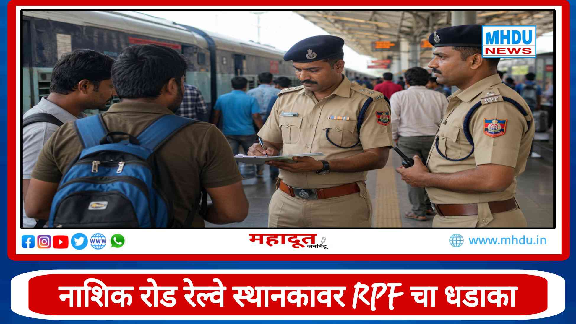RPF Action At Nashik Road Railway Station