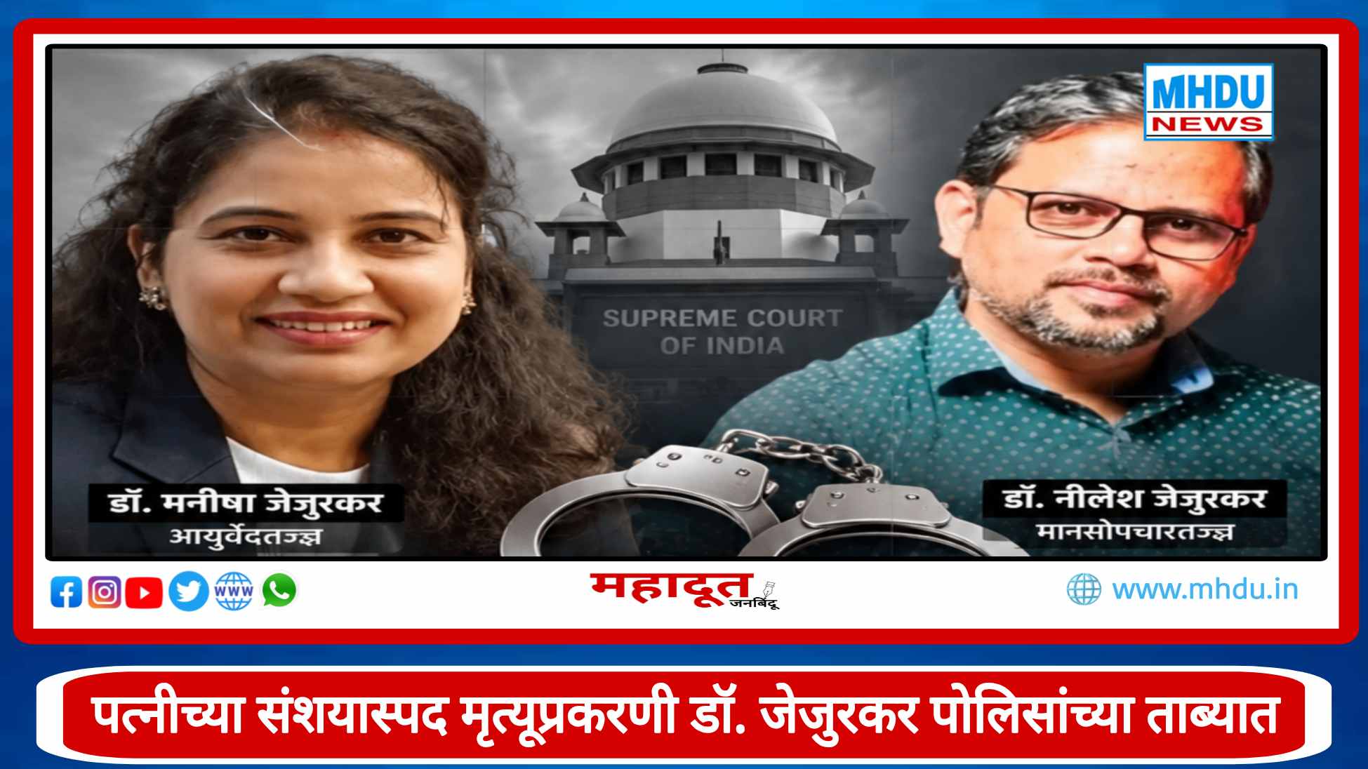 Dr Nilesh Jejurkar Police Custody Nashik